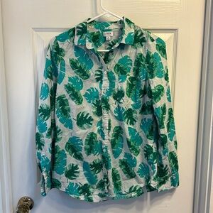 Lightweight button up in fun summer print.